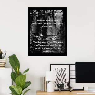 Christian Affirmation Quote & Corresponding Bible Poster