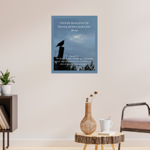 Christian Affirmation Quote & Corresponding Bible  Poster