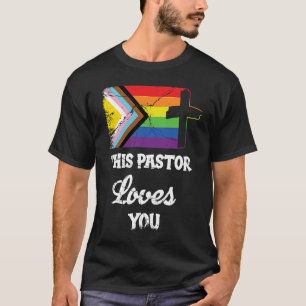 Christian Ally Inclusive Pride Clergy This Pastor  T-Shirt
