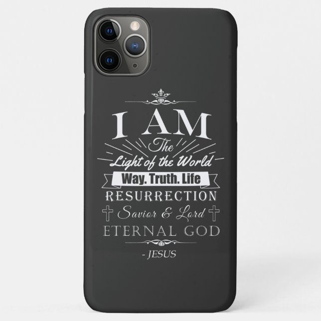 Christian Amazing Bible Claims of Jesus: I AM Case-Mate iPhone Case (Back)