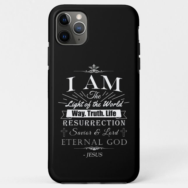 Christian Amazing Bible Claims of Jesus: I AM Case-Mate iPhone Case (Back)