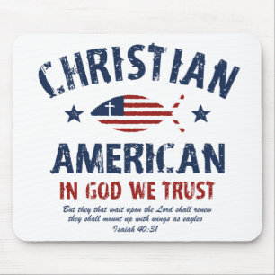 Christian American Mouse Mat
