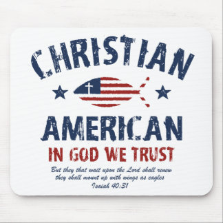 Christian American Mouse Mat