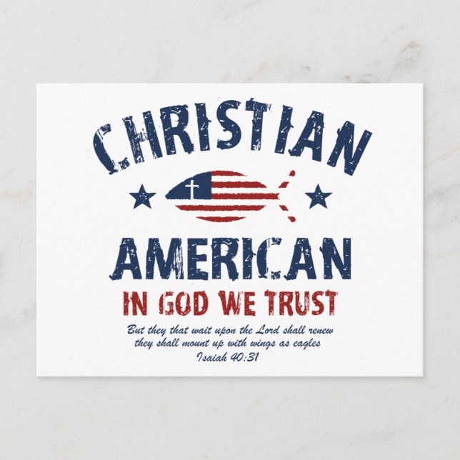 Christian American Postcard (Front)
