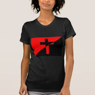 Christian Anarchist Anarchy Christianity Flag T-Shirt
