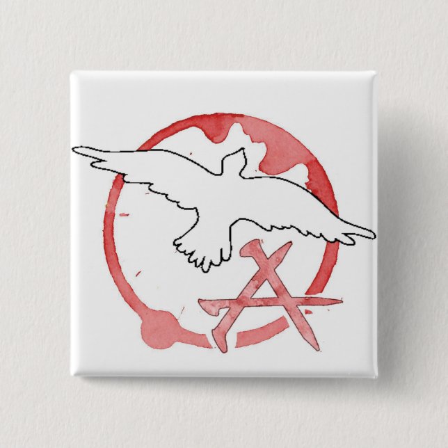 Christian Anarchy 15 Cm Square Badge (Front)
