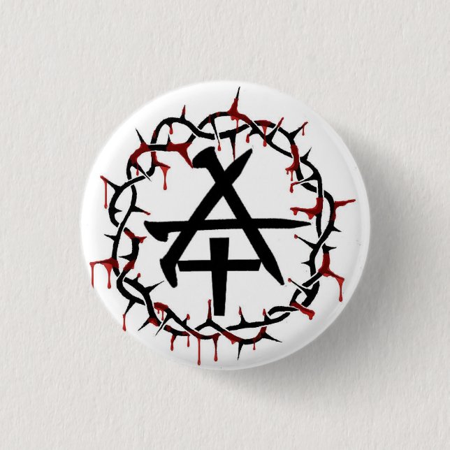 Christian Anarchy 3 Cm Round Badge (Front)