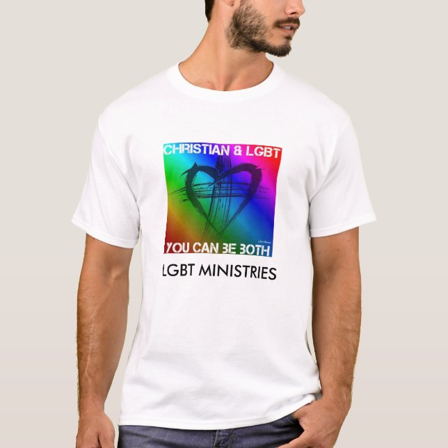 Christian and LGBT High Quality T-shirt (Front)