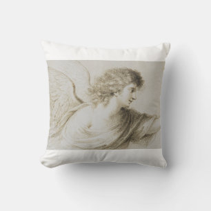 Christian angel by Francesco Bartolozzi Cushion