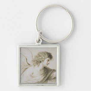 Christian angel by Francesco Bartolozzi Key Ring