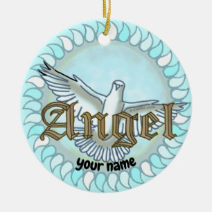Christian  Angel Dove  ornament 