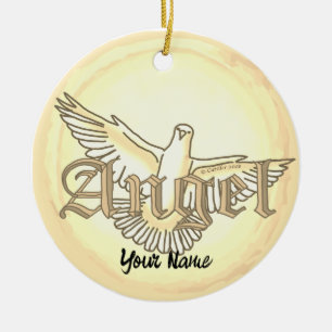 Christian angel dove ornament