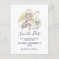 Christian Angel Shepherd with Sheep Save the Date
