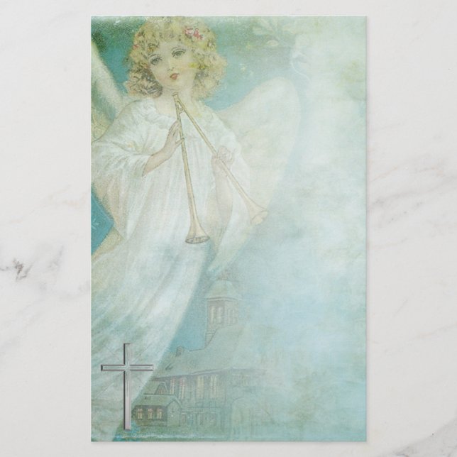 Christian Angel  Stationary Stationery (Front)