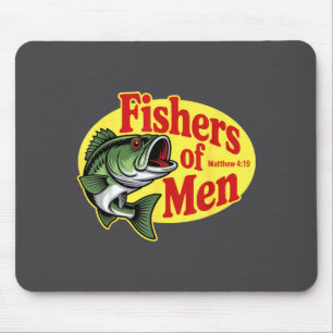 Christian Angler Fishers Of Men Matthew 4 19 Verse Mouse Mat