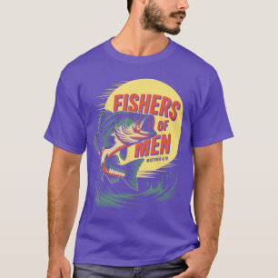 Christian Angler Fishers of Men Matthew 4 19 Verse T-Shirt