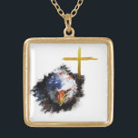 *~* Christian AP16 Eagle Cross Patriot USA Flag Gold Plated Necklace<br><div class="desc">(Search AP16 for similar theme items) Feel free to transfer. JEWELRY WITH INTENTION (R) - Energetically Enhanced Jewellery (((((((( copy paste this link for my USA patriot collection https://bit.ly/3QsVQy0 )))))))))) You can edit , move resize the various elements of this design. Just go to Personalisation - > and find the...</div>