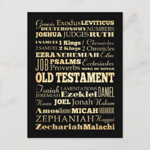 Christian Art - Books of the Old Testament. Postcard