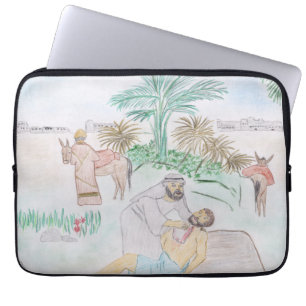 Christian Artwork The good Samaritan Laptop Sleeve