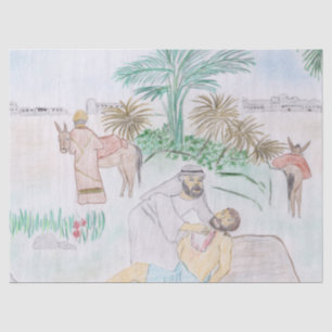Christian Artwork The good Samaritan Tissue Paper