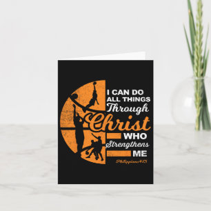 Christian Athlete Apparel Sports Philippians 4 13 Card