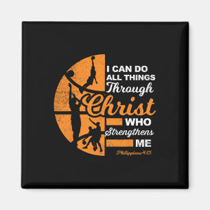Christian Athlete Apparel Sports Philippians 4 13 Magnet