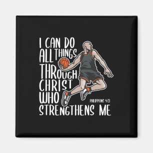 Christian Athlete Sketll Philippians Bible Christ Magnet