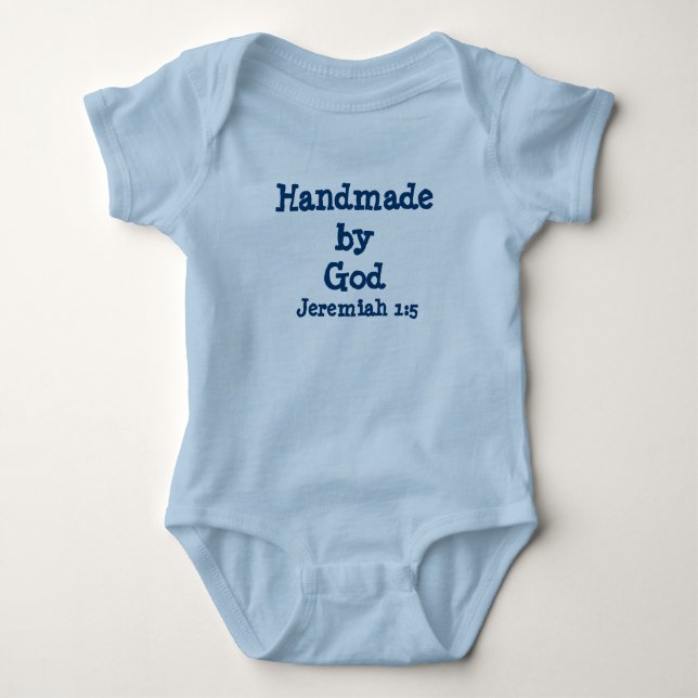 Christian Baby Boy One-piece Bodysuit (Front)