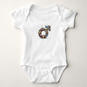 Christian, Baby Boy Onsie With Playful Male Symbol Bodysuit