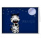 Christian Baby Zebra Praying at Night Card PRAYER