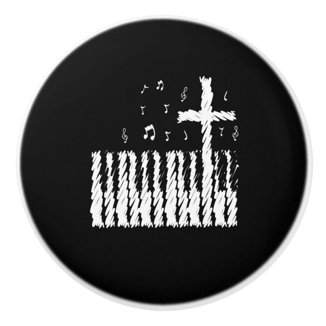 Christian Band Christian Piano Rock Classic Ceramic Knob (Front)