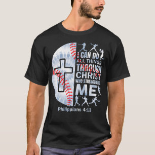 Christian Baseball Men Boy Player Team Religious T-Shirt