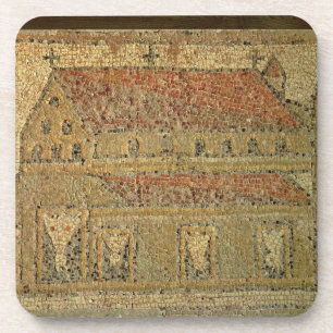 Christian basilica, mosaic pavement, Roman period, Coaster