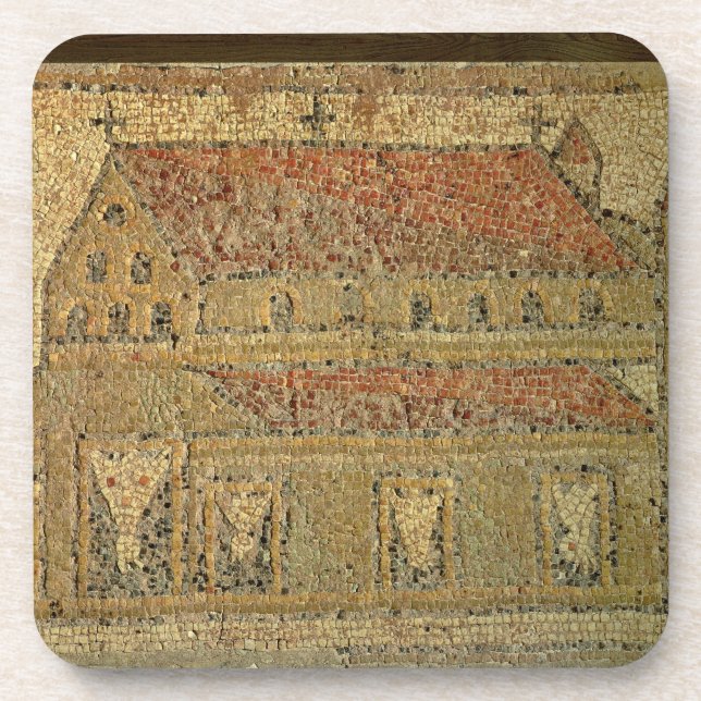 Christian basilica, mosaic pavement, Roman period, Coaster (Front)
