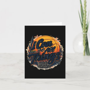 Christian Basketball Faith Over Fear Philippians 4 Card