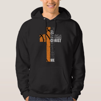 Christian Basketball n Boys Men Religious Verses Hoodie