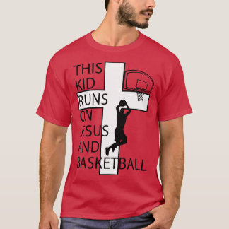Christian Basketball Player Jesus and Basketball C T-Shirt