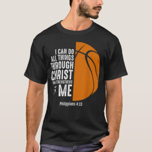 Christian Basketball Religious Inspirational Baske T-Shirt
