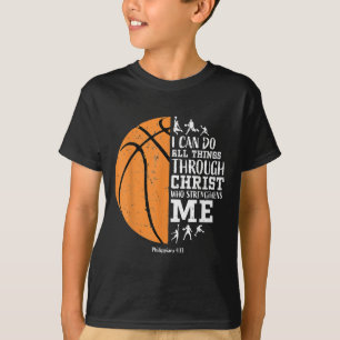 Christian Basketball S Men Boys Kids Religious Gif T-Shirt