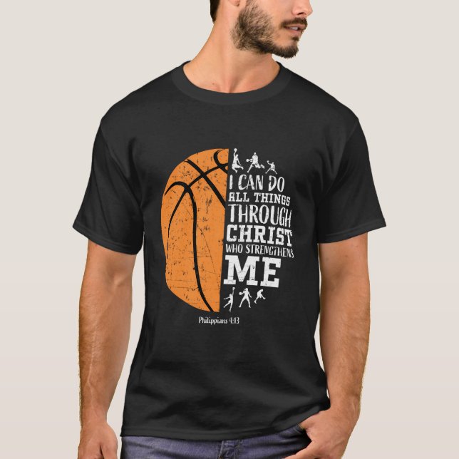 Christian Basketball Shirt I Can Do All Things Phi (Front)