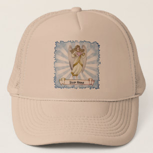 Christian believe in angels trucker hat