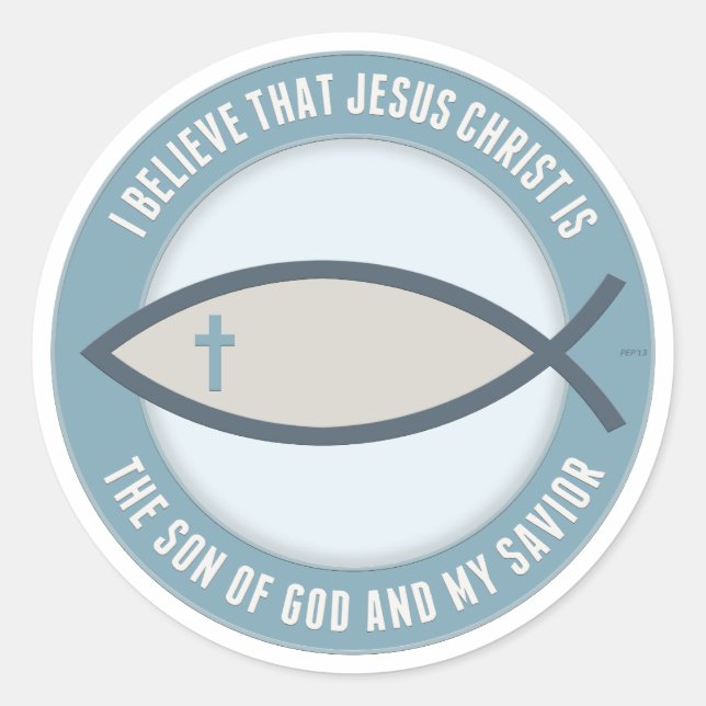 Christian Believers Classic Round Sticker (Front)