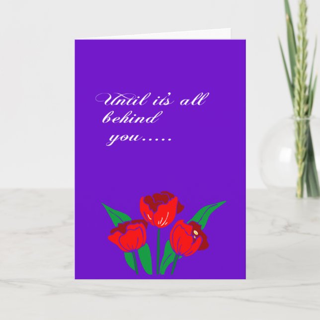 Christian bereavement expression card (Front)