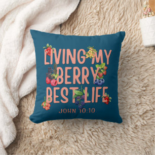 CHRISTIAN Berries ABUNDANT LIFE Cushion