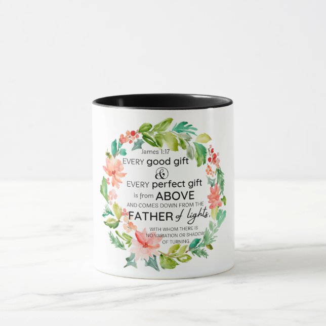 Christian Bible Proverb Mug (Center)