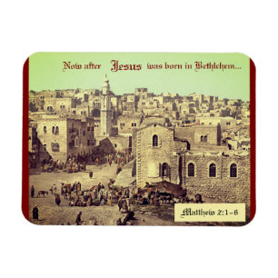 Christian Bible Quote Jesus Holy Land Photo Magnet