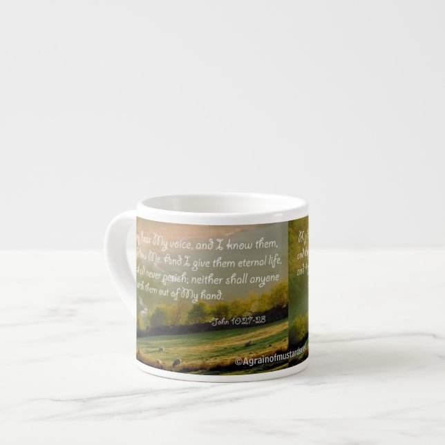 Christian Bible Quotes Espresso Cup (Front Left)
