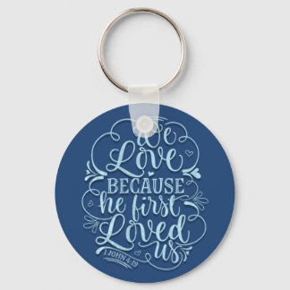 Christian Bible Verse 1John Religious God Love Key Ring
