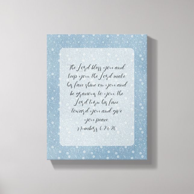 Christian Bible Verse Art  Canvas Print (Front)