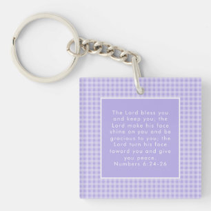 Christian Bible Verse Art  Key Ring